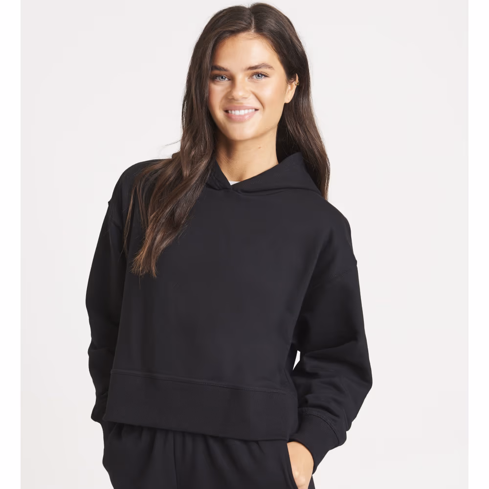 Sudadera Capucha Mujer Cropped Oversized
