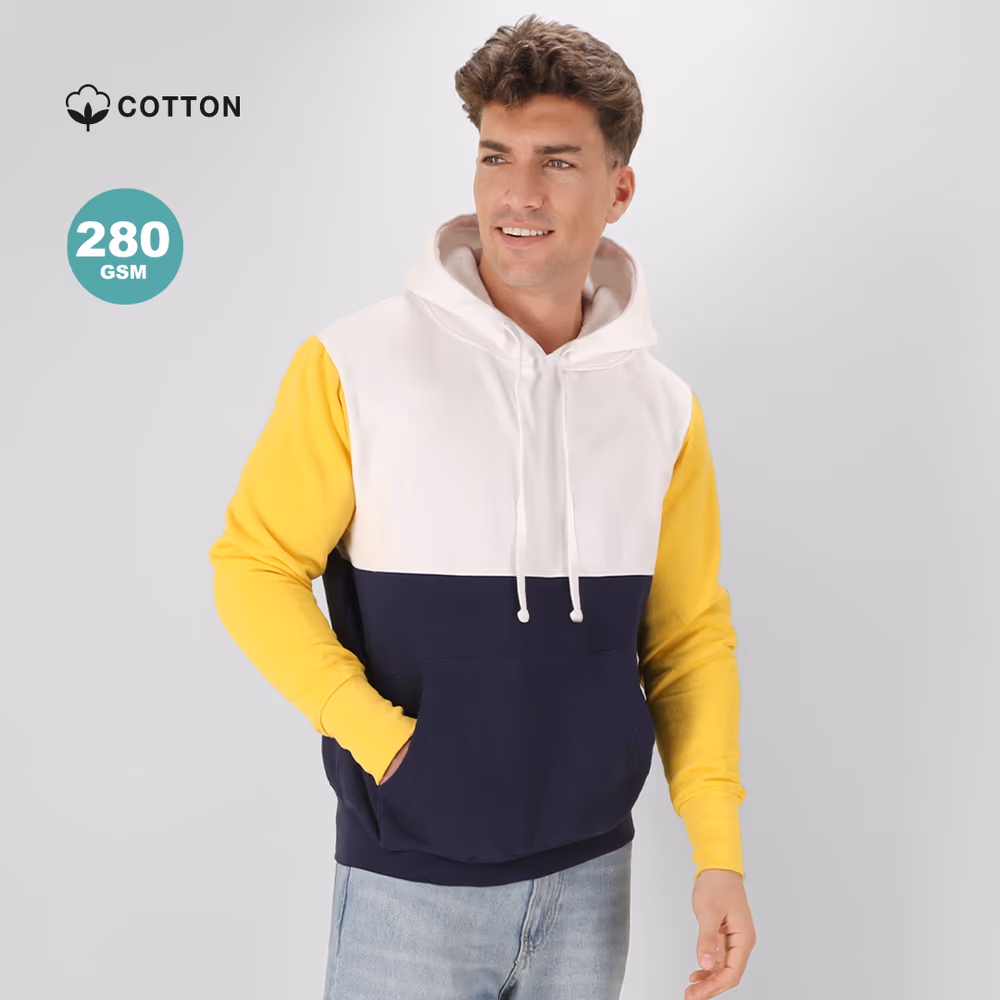 Sudadera Capucha Tri Tono Classic Skon