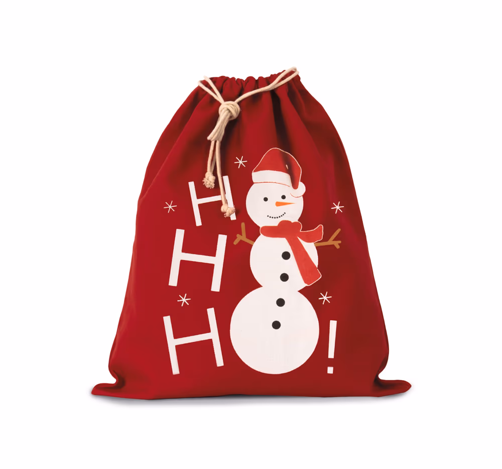 Bolsa Crema Cordon Muñeco Nieve