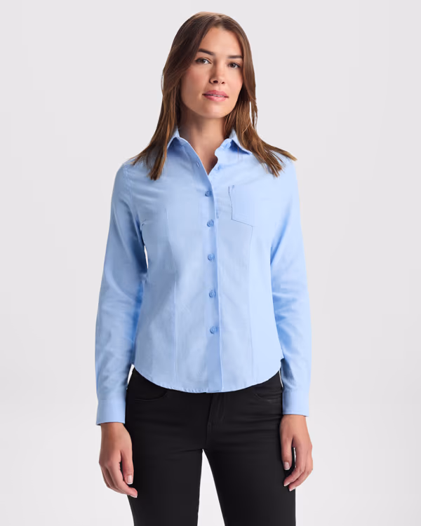 Camisetasa M. Larga Oxford Mujer